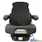 A & I Products Grammer Seat Assembly, Charcoal MATRIX CLOTH, Black Vinyl Armrests 28" x26" x25.5" A-MSG95741GRC - alternate 2